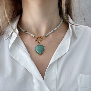 Natural stone necklace